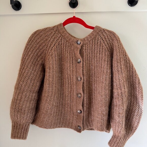 Sezane - Emile Cardigan in Mottled camel - Picture 2 of 6